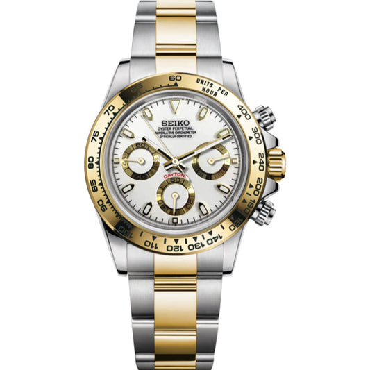 Seiko Daytona Two-Tone Mod - White