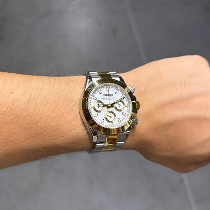 Seiko Daytona Two-Tone Mod - White