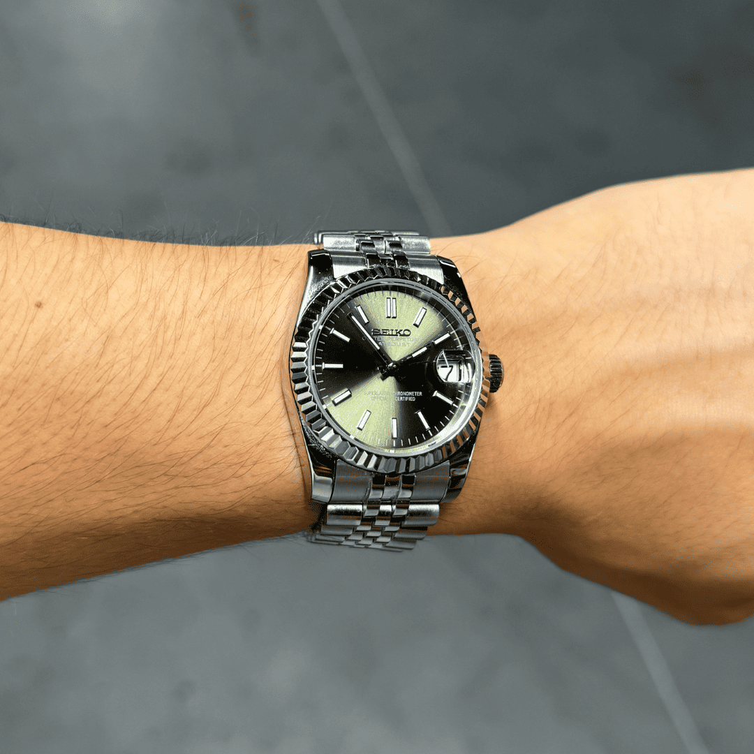 Seiko Datejust Mod - Olive