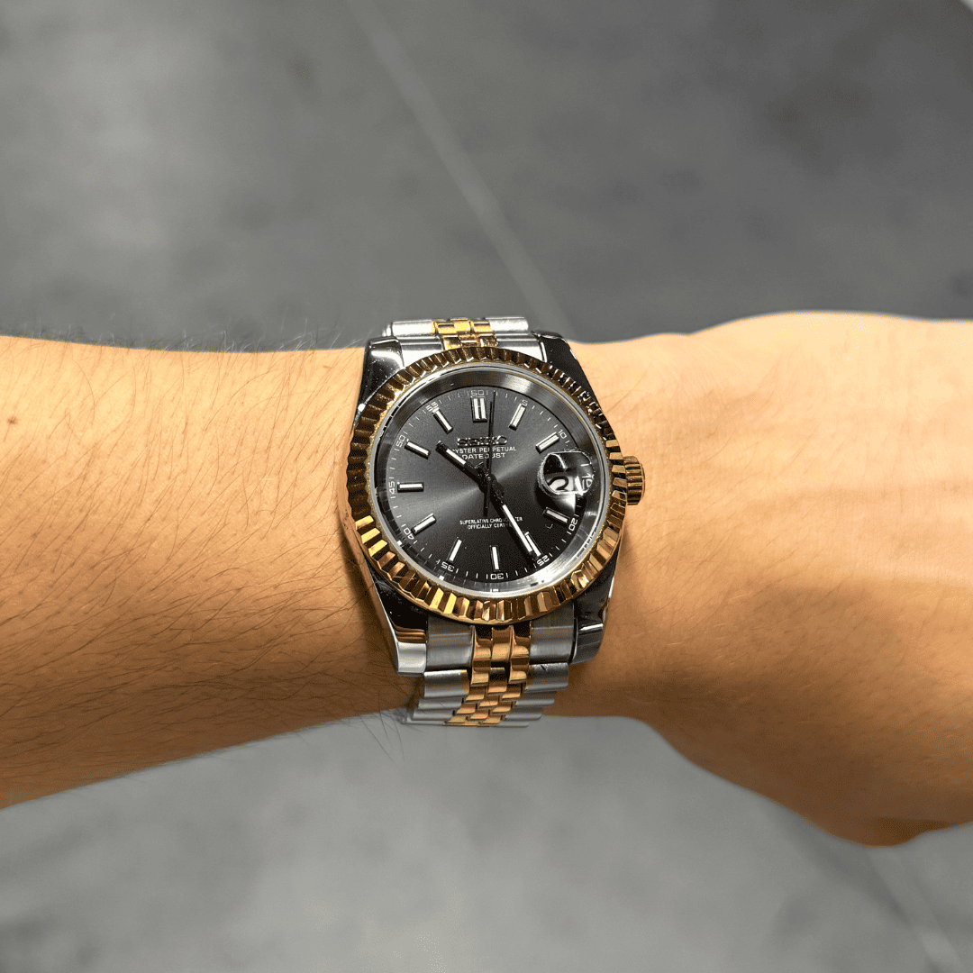 Seiko Datejust Two-Tone Mod - Black