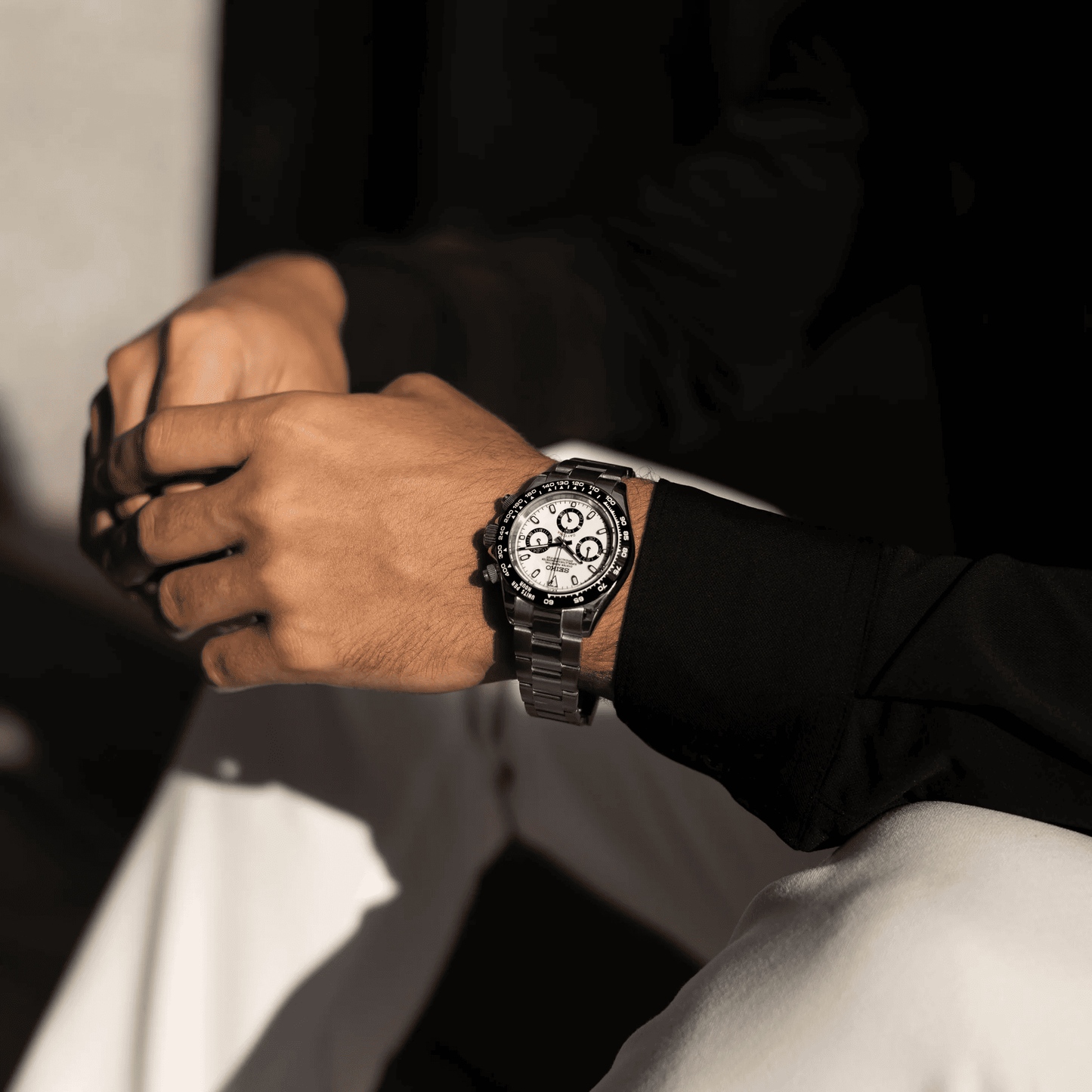 Seiko Daytona Mod - Reverse Panda