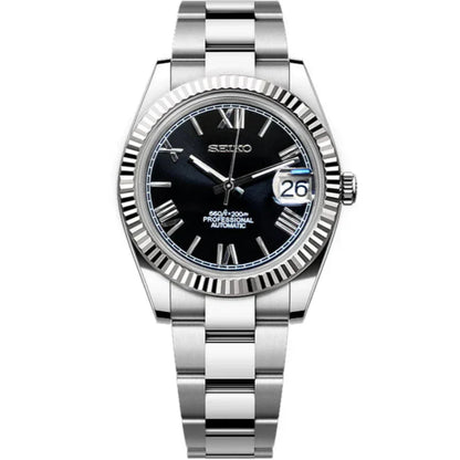 Seiko Datejust Roman Mod - Black
