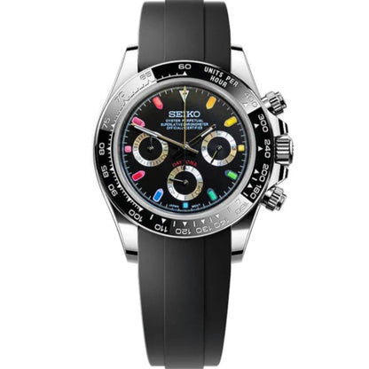 Seiko Daytona Mod - Rainbow Black