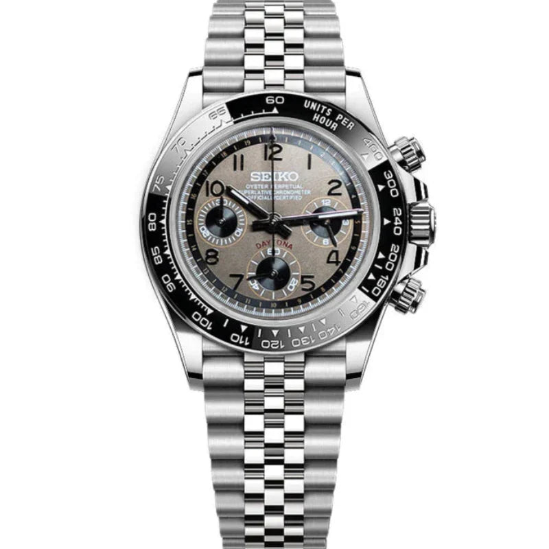 Seiko Daytona Mod - Gun Smoke