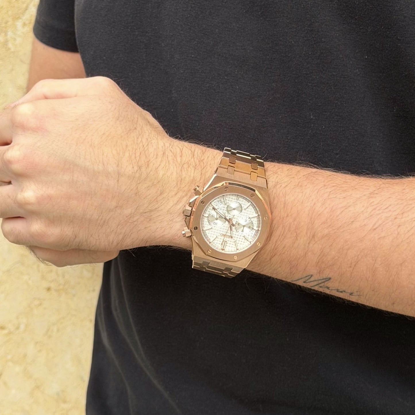 Royal Oak Chrono Mod - Rose Gold White