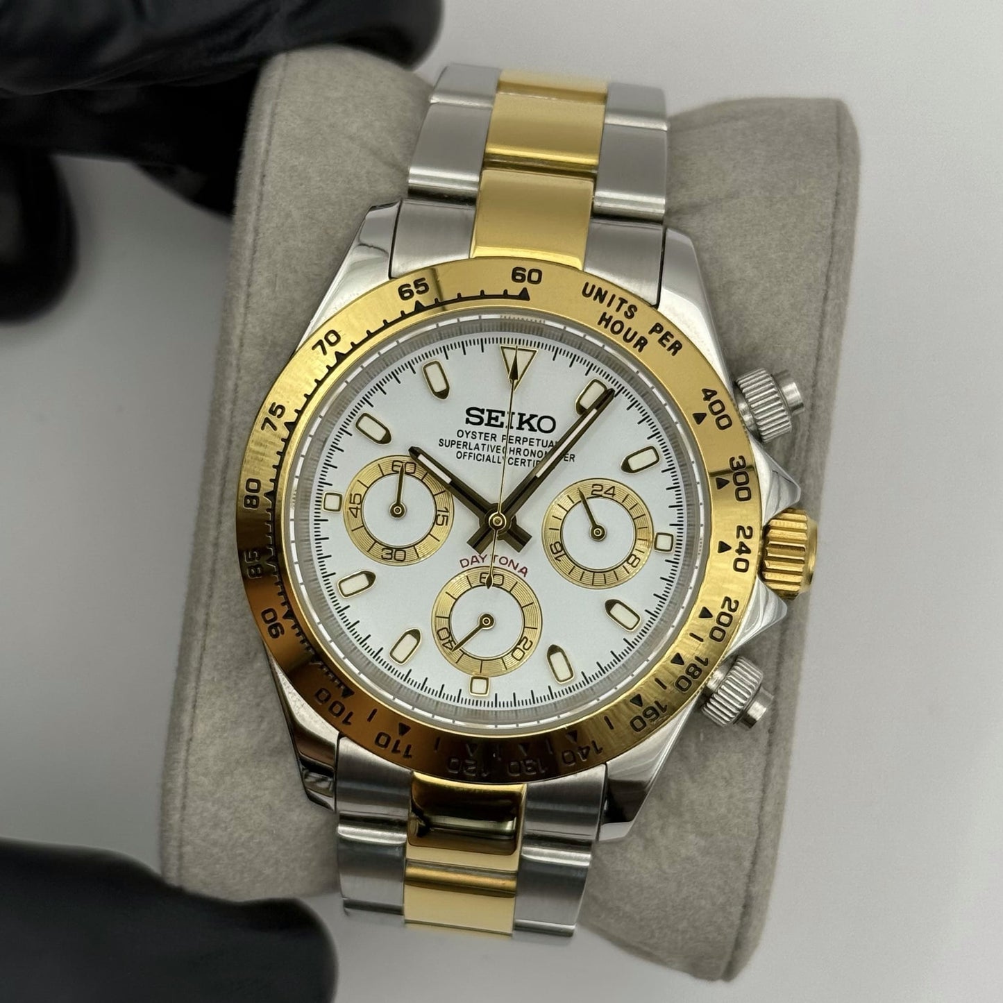 Seiko Daytona Two-Tone Mod - White