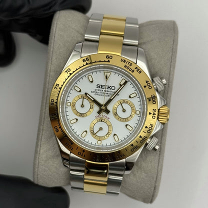 Seiko Daytona Two-Tone Mod - White