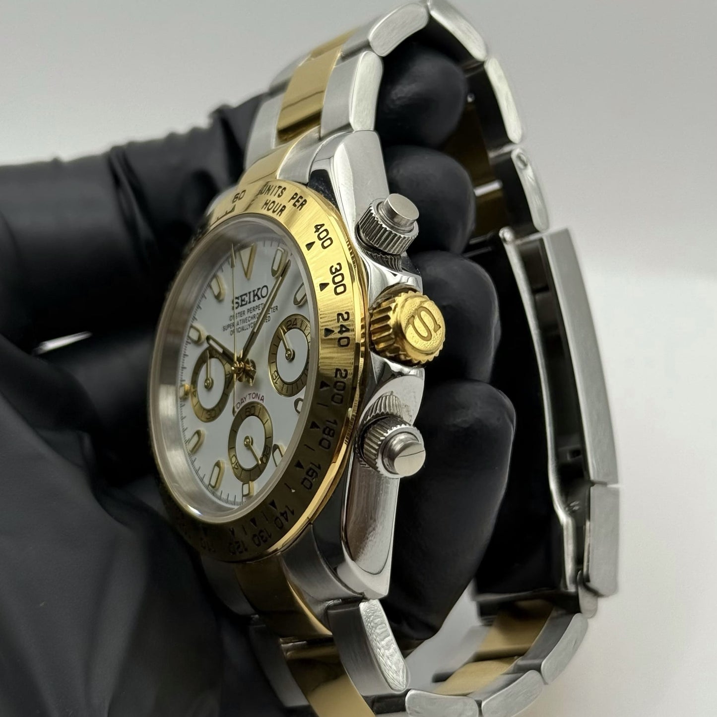 Seiko Daytona Two-Tone Mod - White