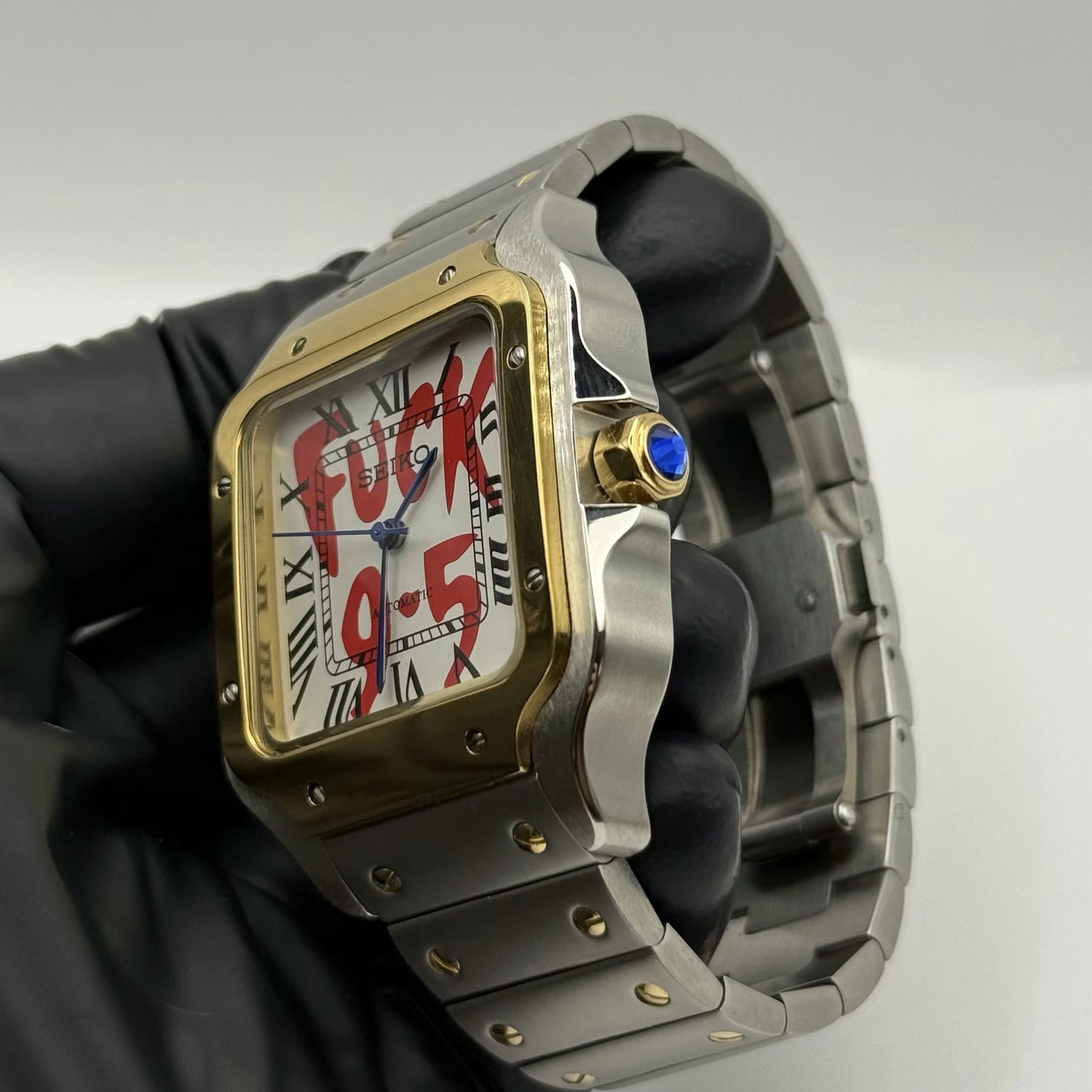 Seiko Santos F*ck 9-5 Mod Two-Tone - White