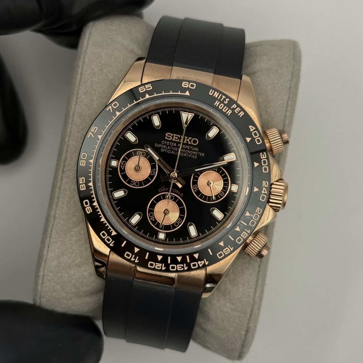 Seiko Daytona Mod - Rose Gold