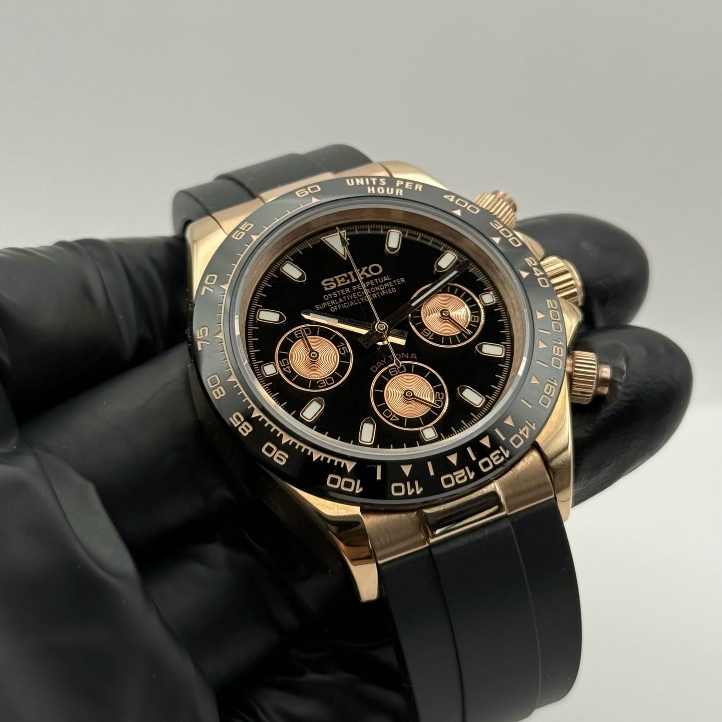 Seiko Daytona Mod - Rose Gold