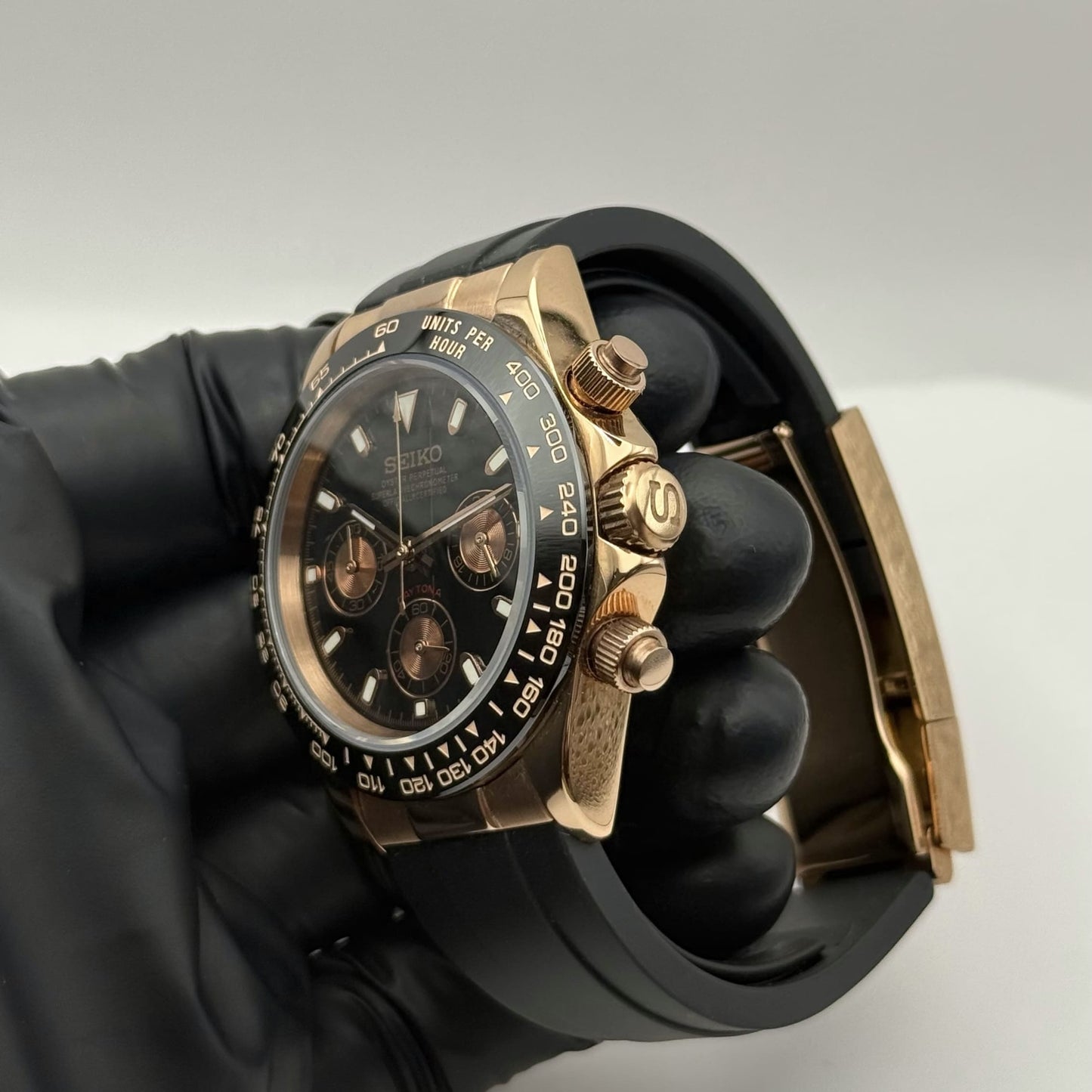 Seiko Daytona Mod - Rose Gold