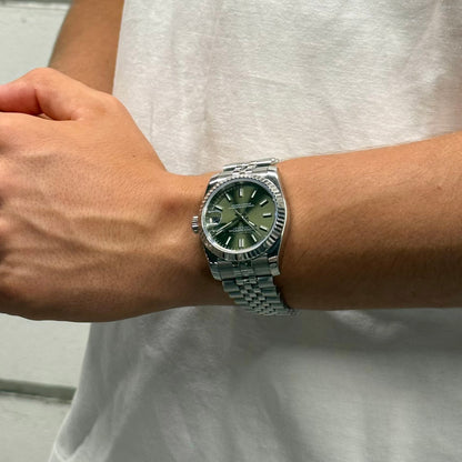 Seiko Datejust Mod - Olive