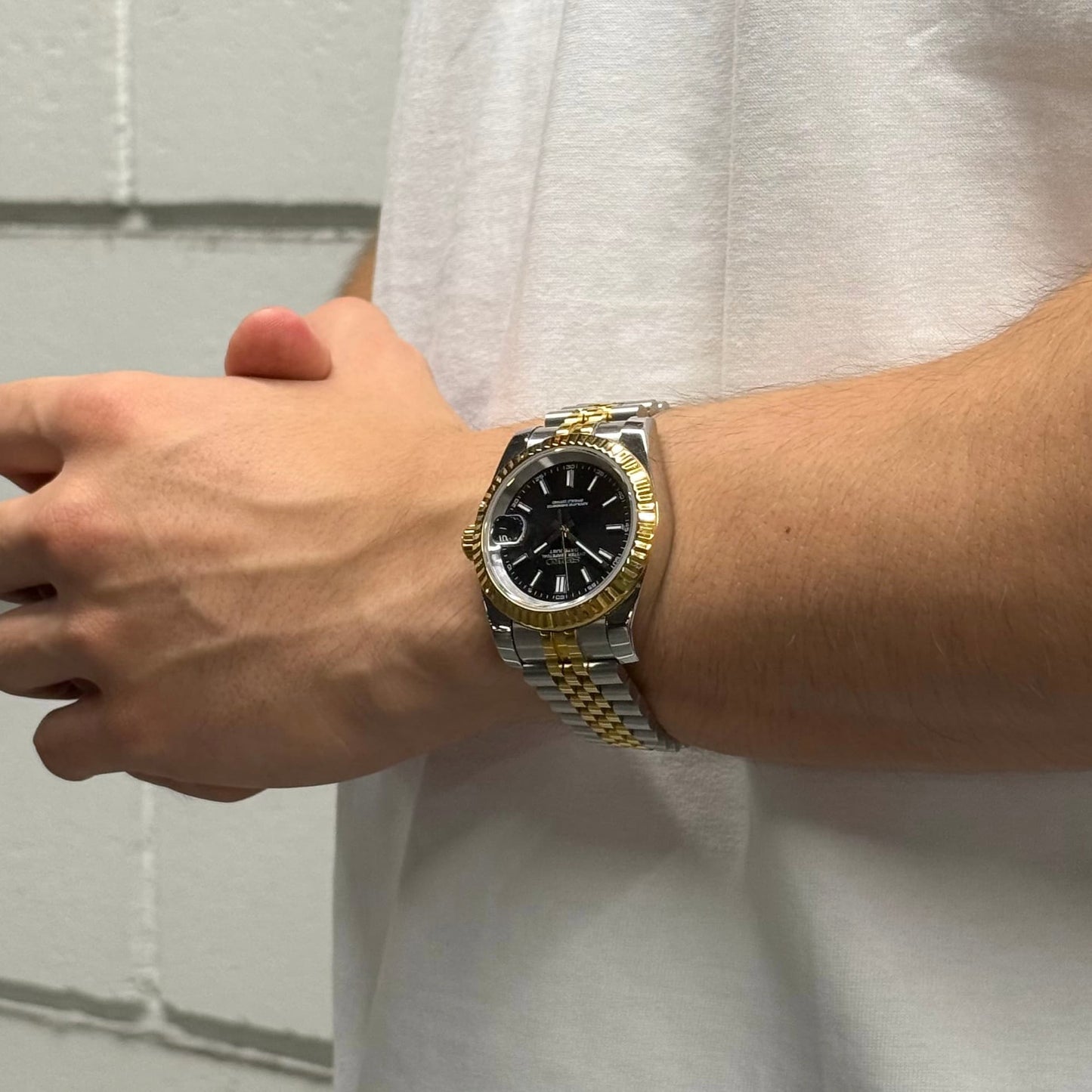Seiko Datejust Two-Tone Mod - Black
