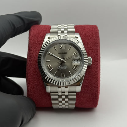 Seiko Datejust Roman Mod - Grey