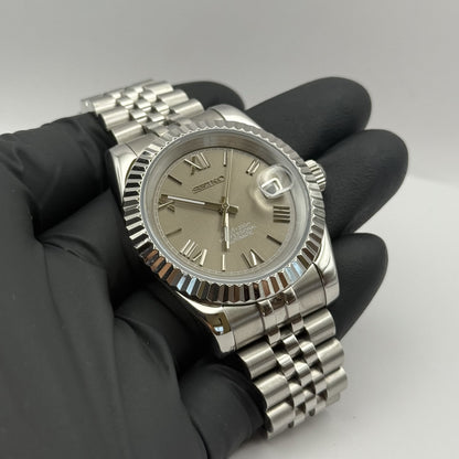 Seiko Datejust Roman Mod - Grey