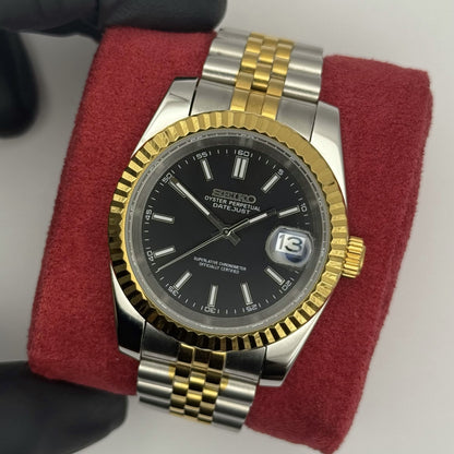 Seiko Datejust Two-Tone Mod - Black