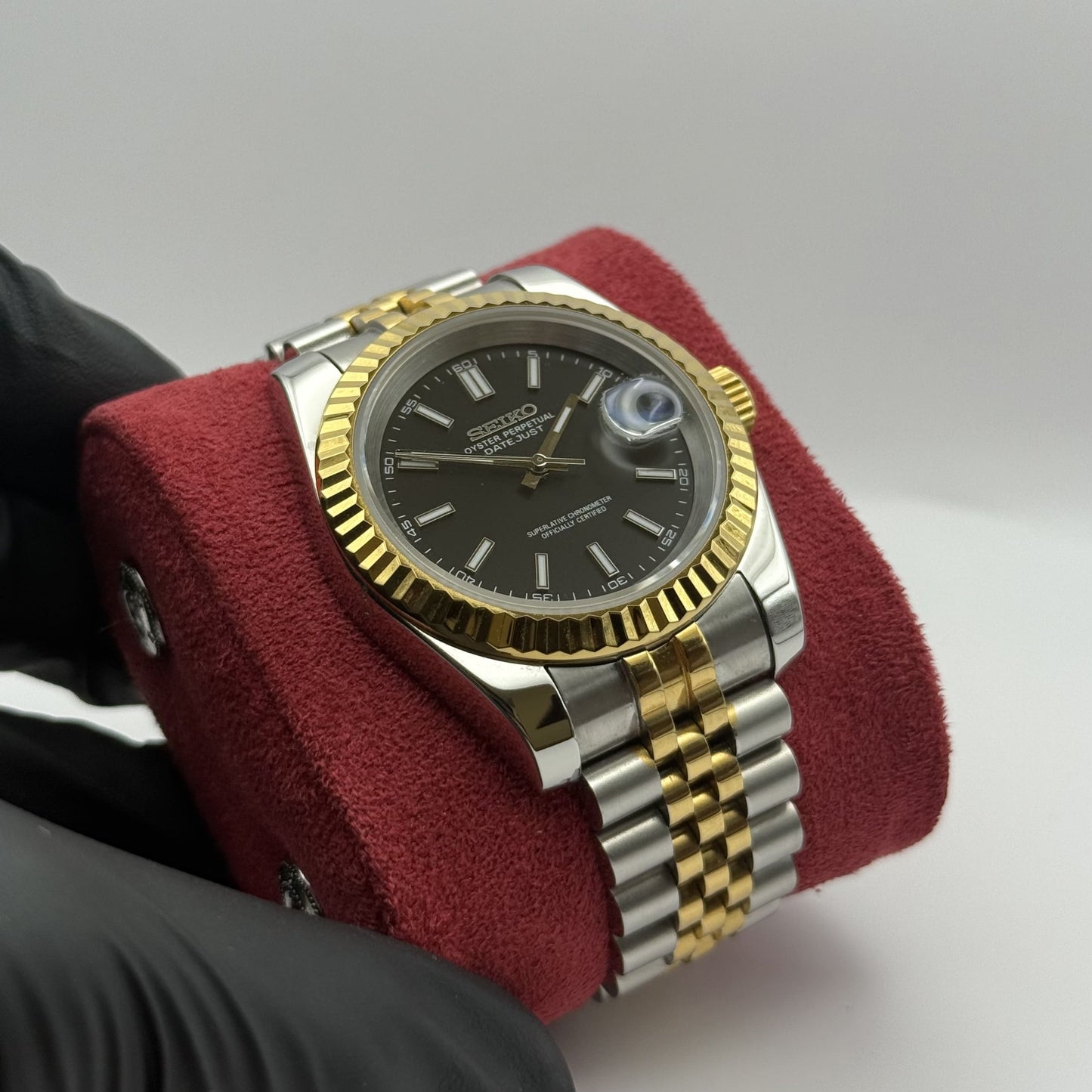 Seiko Datejust Two-Tone Mod - Black
