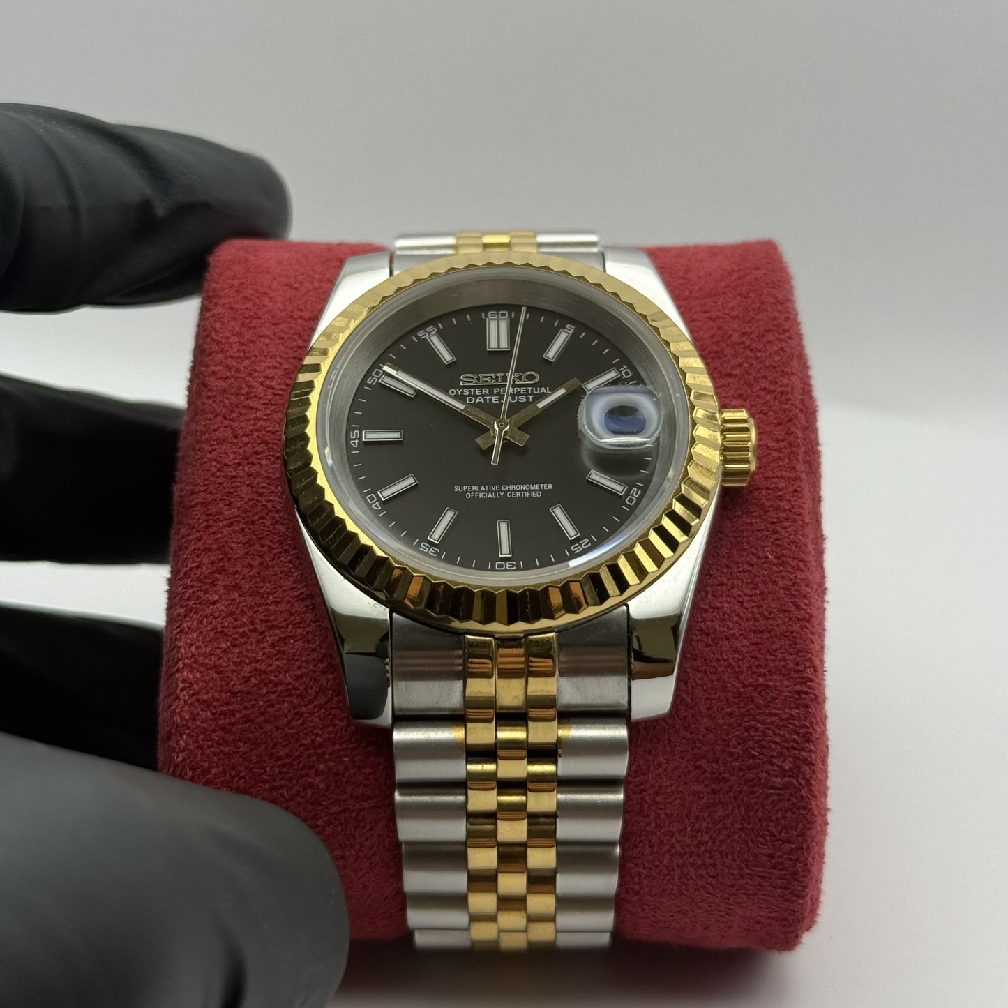 Seiko Datejust Two-Tone Mod - Black