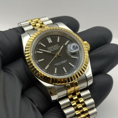 Seiko Datejust Two-Tone Mod - Black