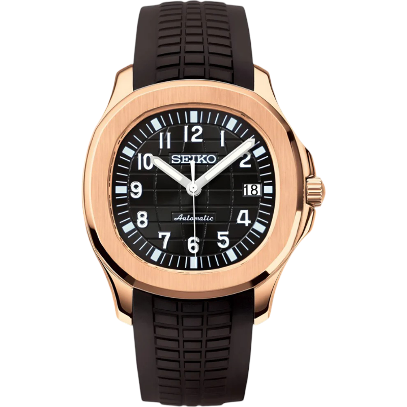 Seiko Aquanaut Mod - Brown Rose Gold