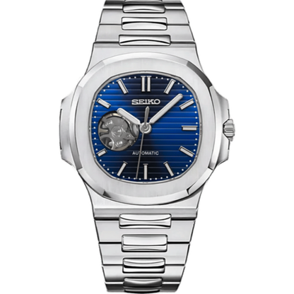 Seiko Nautilus Mod - Navy Blue Open Heart
