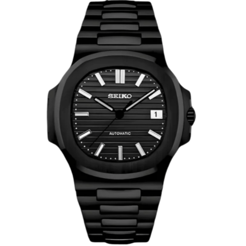 Seiko Nautilus Mod - All Black - Tempus Mods