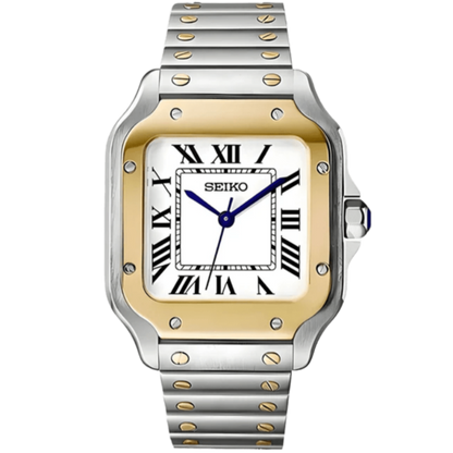 Seiko Santos Two - Tone Mod - White - Tempus Mods