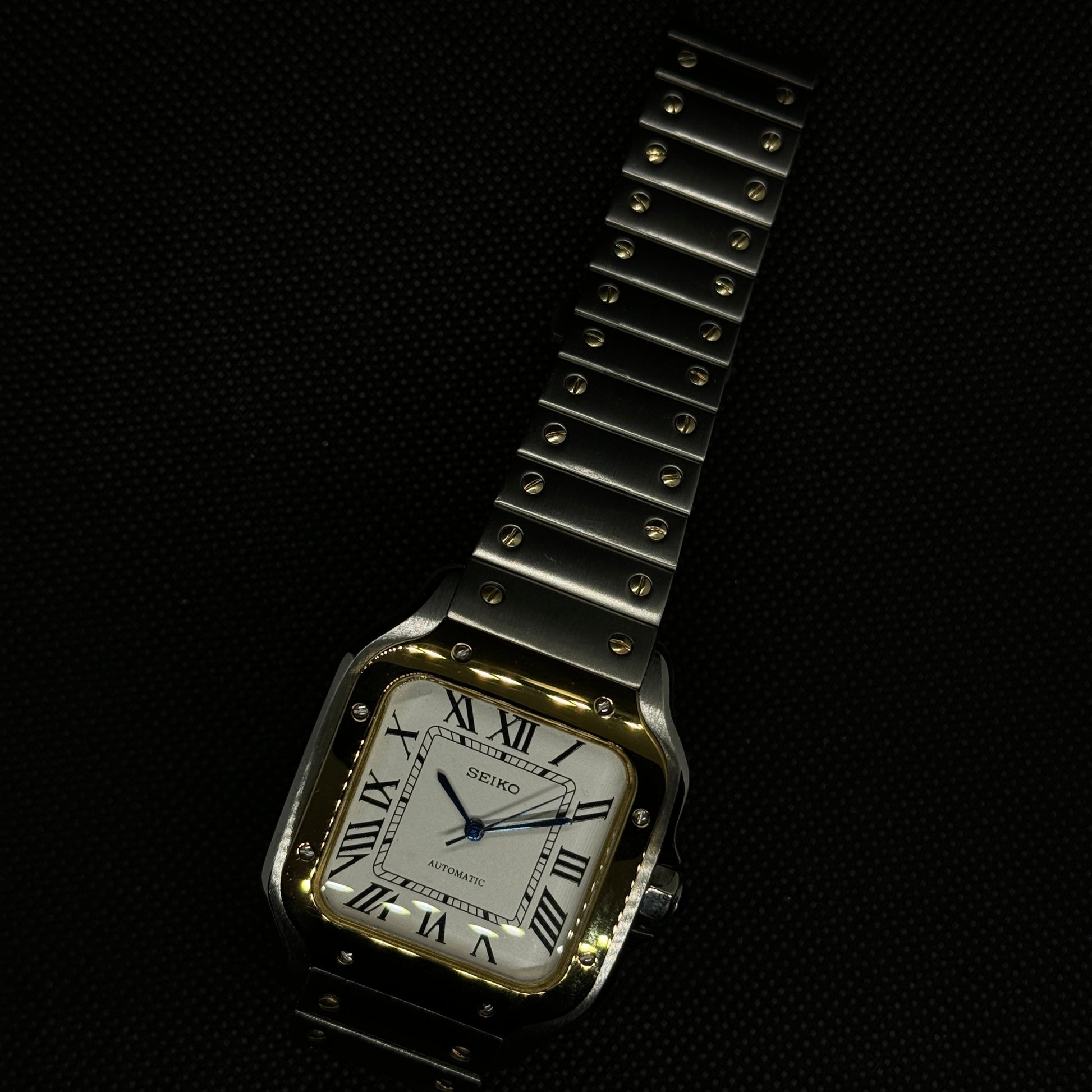 Seiko Santos Two - Tone Mod - White - Tempus Mods