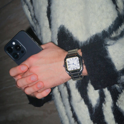 Seiko Santos Two - Tone Mod - White - Tempus Mods